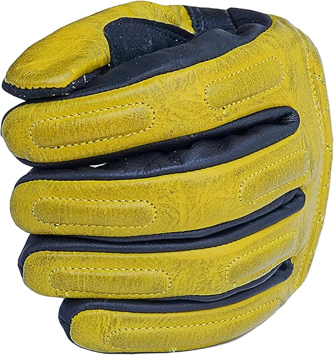 Leather Motorcycle Gloves with Adjustable Fitting Bike Riding Gloves - Image 3