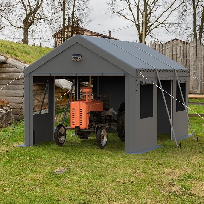 10x16 Carport, Heavy Duty Carport Canopy Garage - Image 7