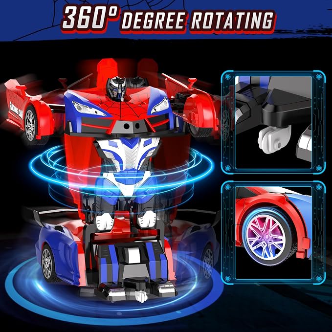 Remote Control Car for Boys 4-7, 2.4GHz RC Car 1:18 Scale, One-Button - Image 5
