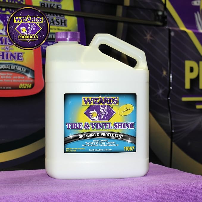 Wizards - Vinyl & Tire Shine Spray, Tire Dressing and Protectant, Professional - Image 7