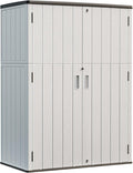 HOMSPARK Outdoor Storage Shed Weather Resistance, Patio Storage Cabinet by HOMSPARK