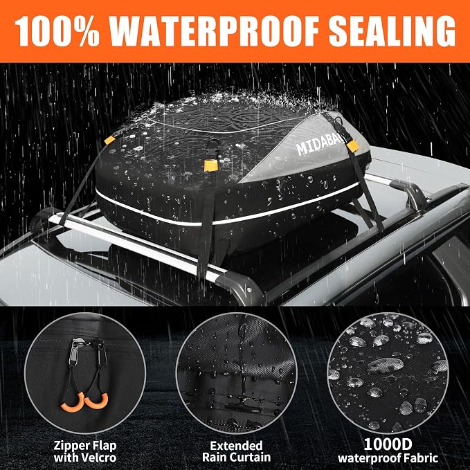 MIDABAO Waterproof Duty Car Roof Top Carrier-Car Cargo Roof Bag Car Roof Top - Image 5