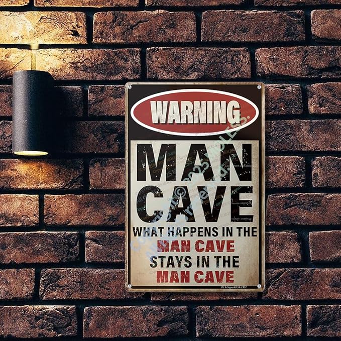 'What Happens Here, Stays Here!' Funny Man Cave Decor - Image 3