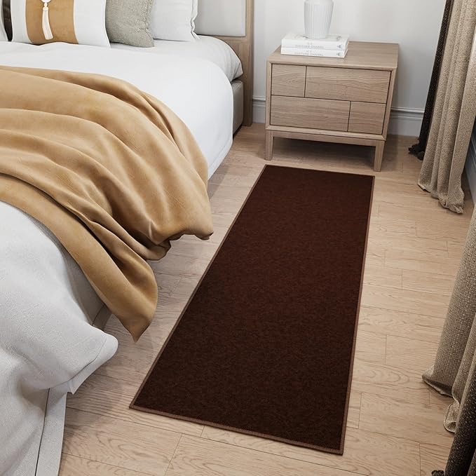 Ottomanson Hallway Runner Rug 20" x 59" Non Slip Solid Area Rugs Easy to Clean - Image 11