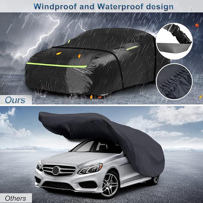 for Mercedes Benz E Car Cover Waterproof All Weather Heavy Duty Protection - Image 4