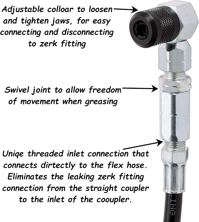 Slippery Pete 90 Degree Grease Gun Coupler - Image 3