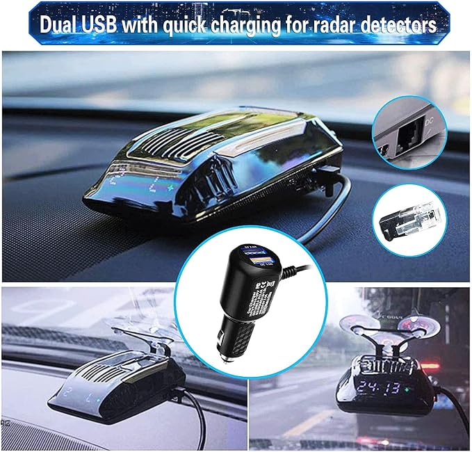 Radar Detector Power Cord, for Uniden Escort Valentine Beltronics Passport Cobr - Image 7