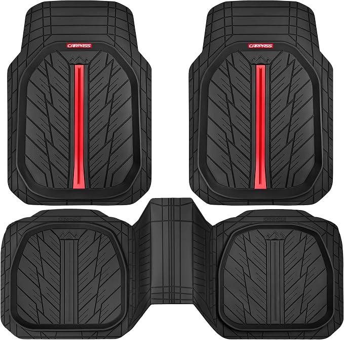 CAR PASS Tire Tread DeepDish Rubber Floor Mats - Image 9
