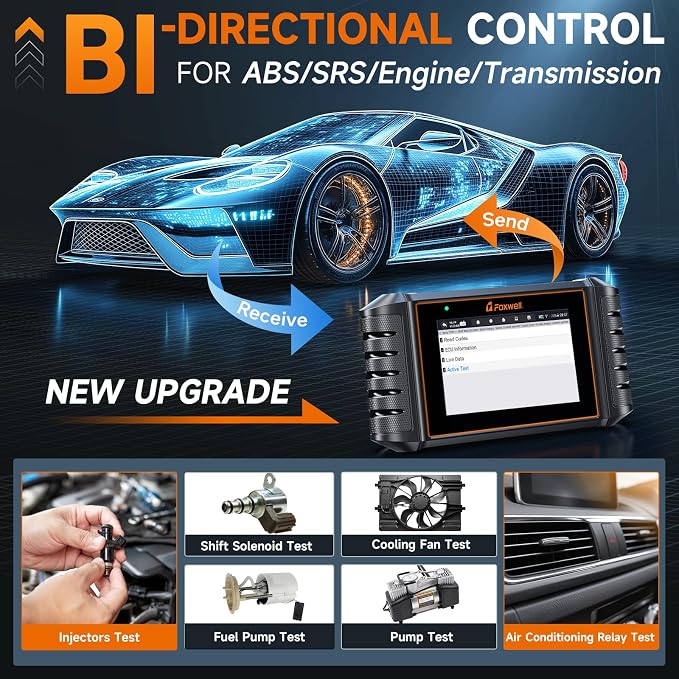 FOXWELL NT716 Bidirectional OBD2 Scanner – ABS, Transmission, Engine Scanner - Image 2