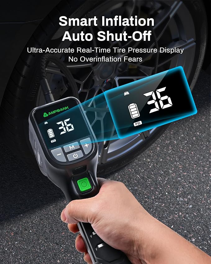 Tire Inflator Portable AMPBANK AT001, Portable Tire Inflator - Image 4