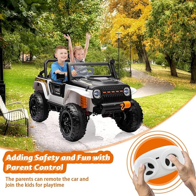 Hetoy 24V 2 Seater Ride On Car for Kids, Electric Truck - Image 4