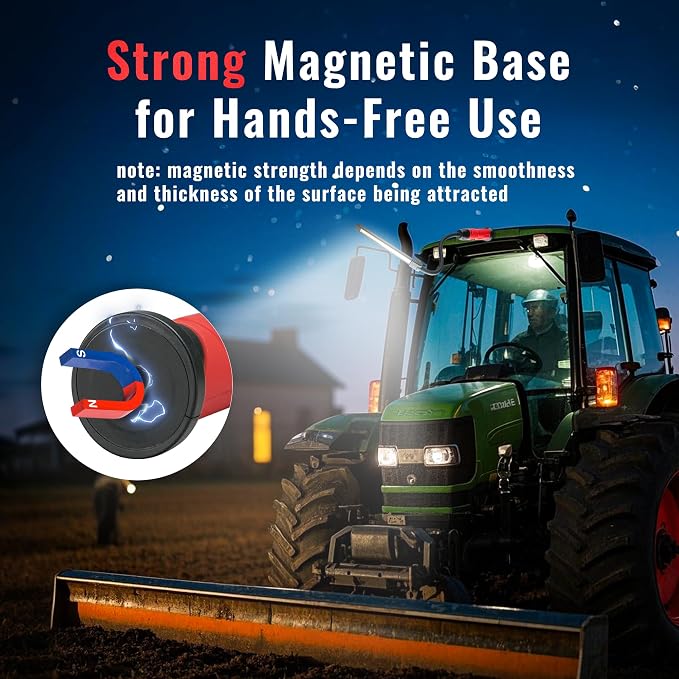 Rechargeable Work Light Magnetic, 800LM LED Work Light - Image 5