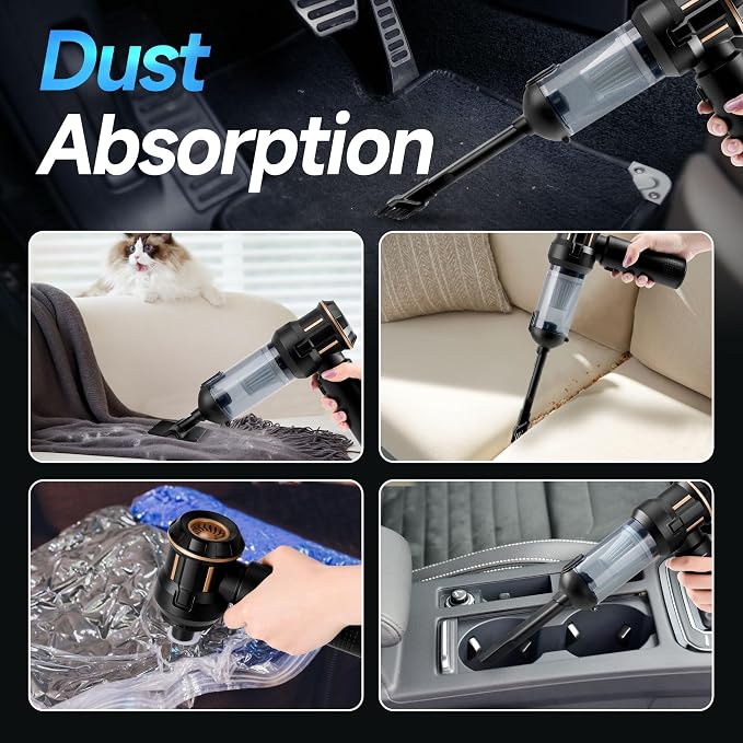 Portable Cordless Mini Car Vacuum Cleaner 16KPa - Image 5
