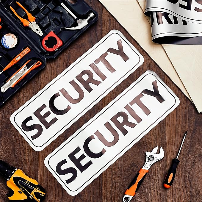 2 Pcs Security Officers Magnetic Signs Heavy Duty Reflective Security Sign - Image 7
