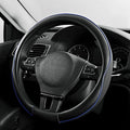 PIC AUTO Steering Wheel Cover, Sports Carbon Fiber and Super Breathable Leather by PICAUTO