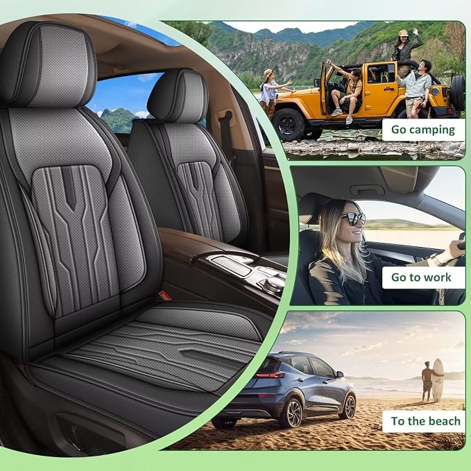 YORKENIC Fit for Hyundai Kona Seat Covers Front Set 2018-2024 2025: Breathable - Image 6