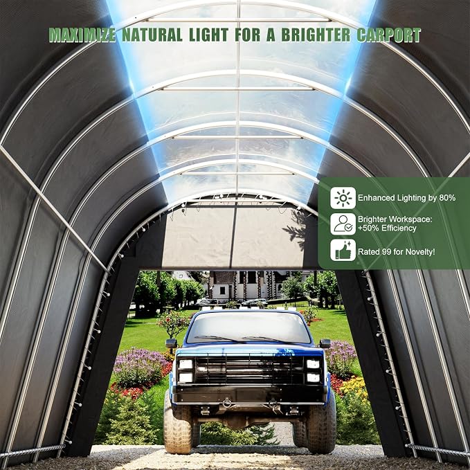 Carport Canopy 12x20 FT Heavy Duty - Image 4
