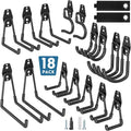 BONTEC Heavy Duty Garage Hooks, Anti-Slip Coated Black Steel by BONTEC