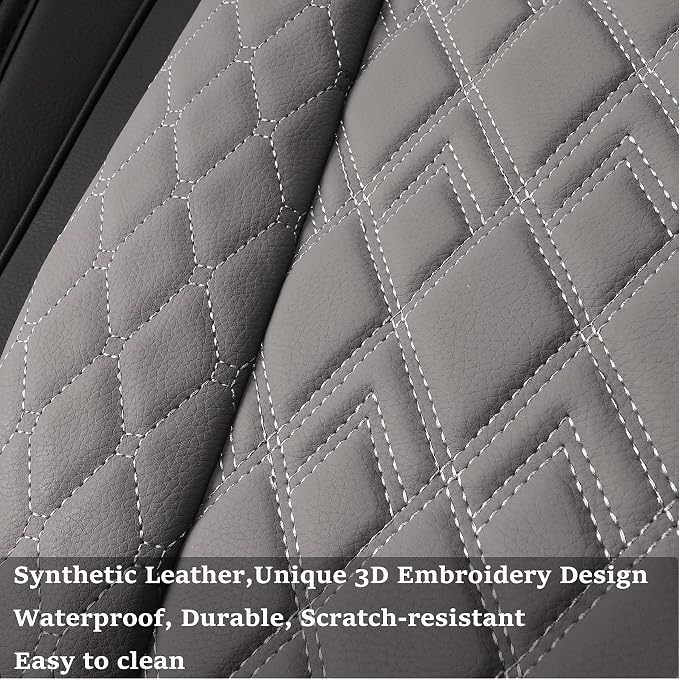 JOJOBAY Car Seat Covers for Dodge Ram 2 Pcs Front, Fit Ram 2009-2025 - Image 6