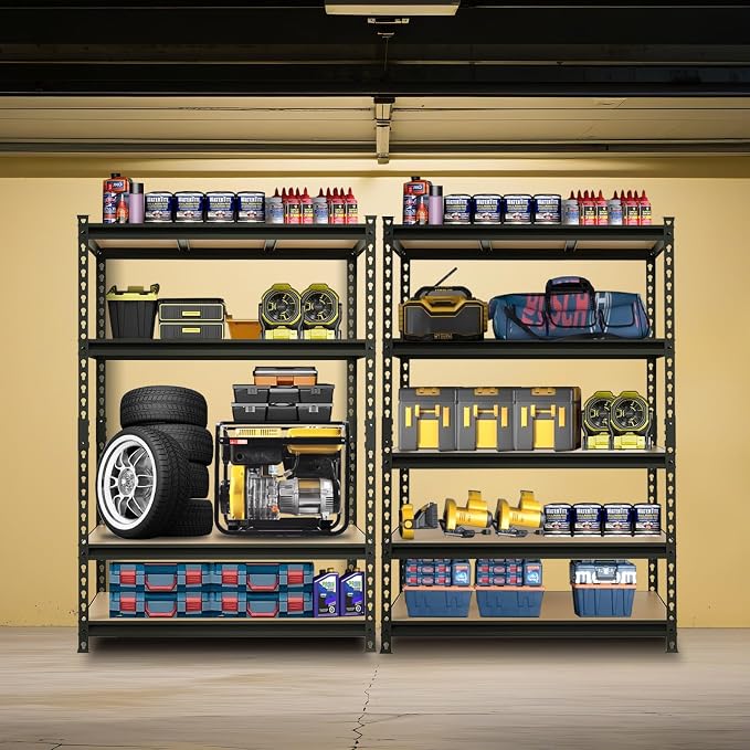 BIG RED Storage Shelving Unit, 5-Tier Adjustable, Heavy Duty Metal Garage - Image 2