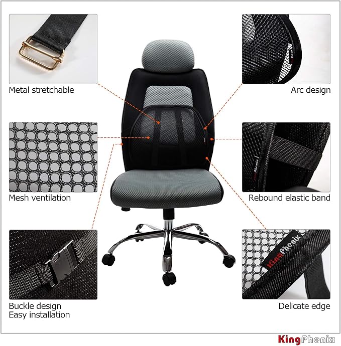 kingphenix Lumbar Support with Breathable Mesh, Suit - Image 5