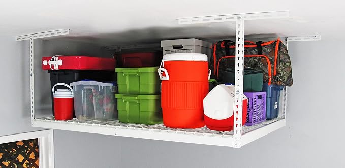 MonsterRax Overhead Garage Storage Racks 4x6, Ceiling Mounted Shelving - Image 3