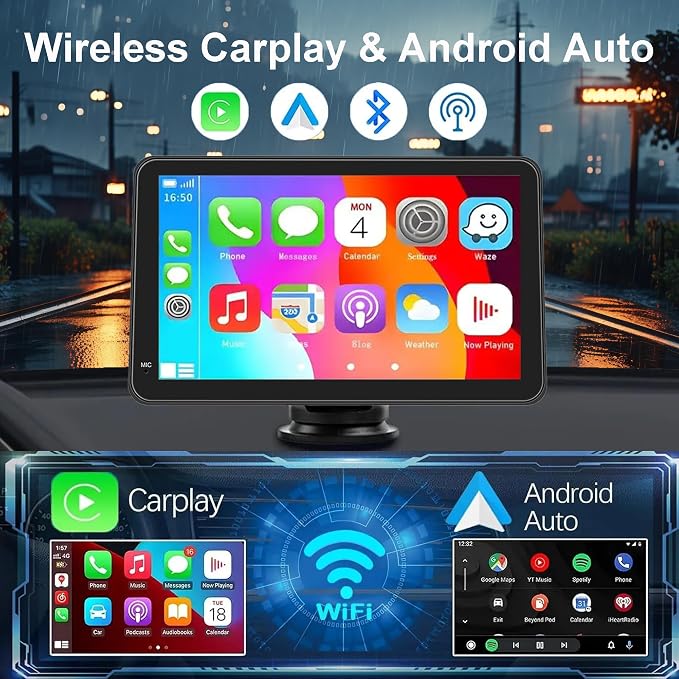 Portable Carplay Screen for Car, Car Audio Receivers - Image 2