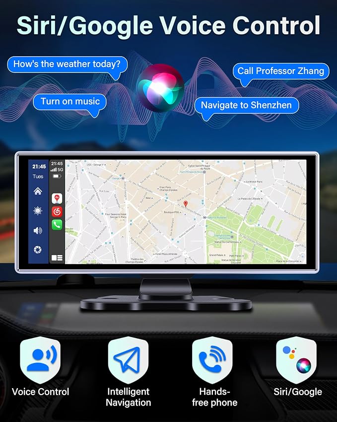 2025 Exclusive 11.26'' Portable Wireless Apple CarPlay Screen - Image 6