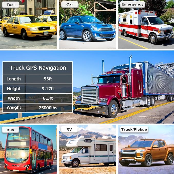 N900 GPS Navigator for Truck Car, 9 inch GPS Truck Driver Commercial, Trucker - Image 4