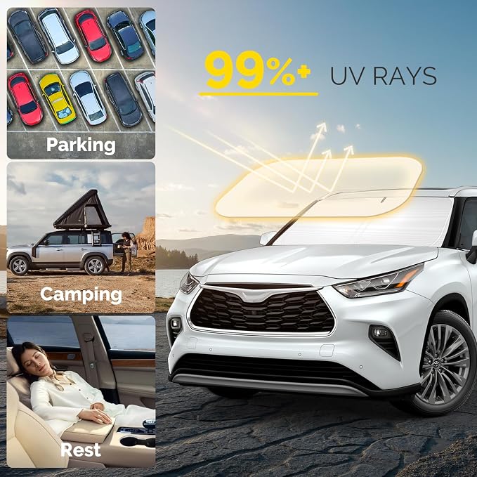 Car Windshield Sun Shade Compatible - Image 2