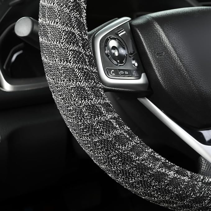Auto Newer Breathable Steering Wheel Cover Suitable - Image 4
