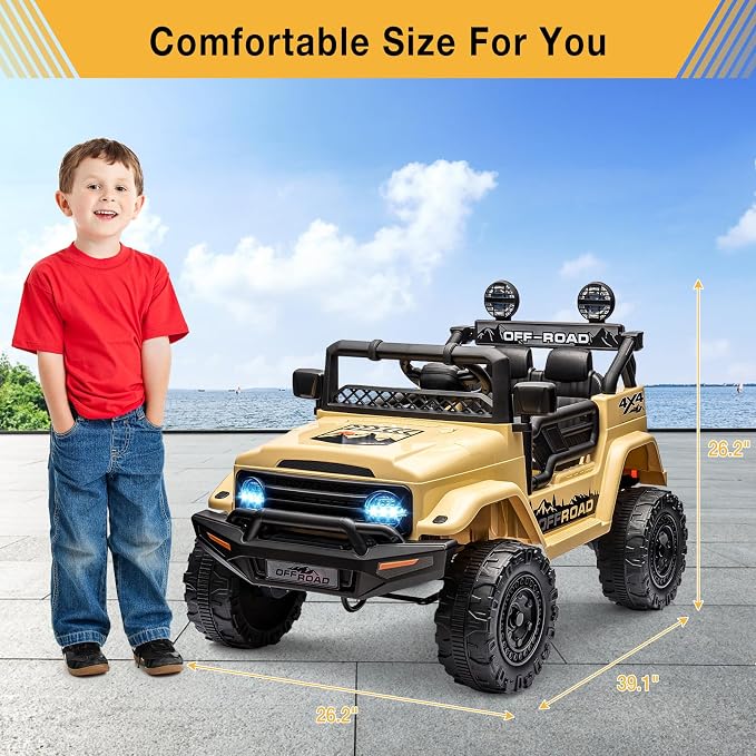 Garvee 12V Kids Ride On Truck Car - Image 3