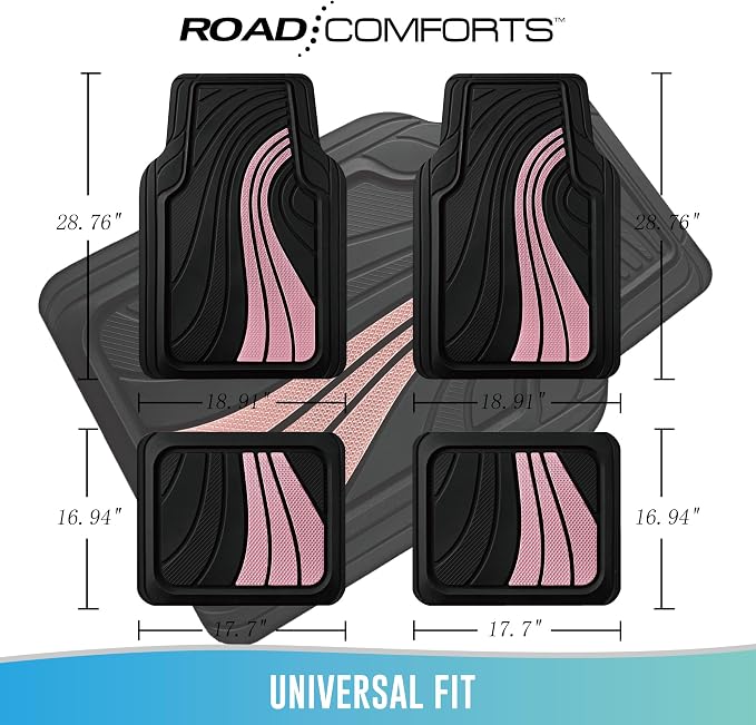 Road Comforts Car Floor Mats Full Set – Front & Rear Car Floor Mats - Image 5