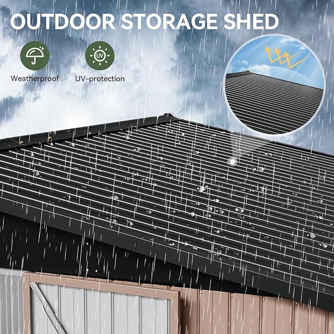 Aoxun 12x10 FT Shed Outdoor Storage Shed - Image 3