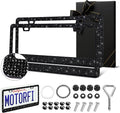 2 Pack Black Bling License Plate Frames by MotorFi