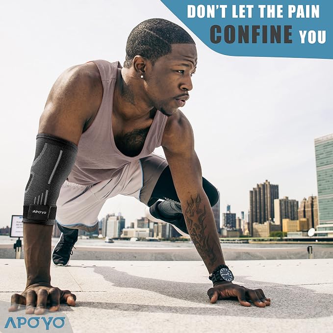 APOYO Elbow Brace for Tendonitis and Tennis Elbow, Compression Sleeve for - Image 3