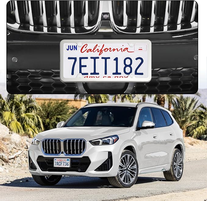 LivTee Chrome License Plate Frames, 4 Holes Stainless Steel License Plate Covers - Image 2