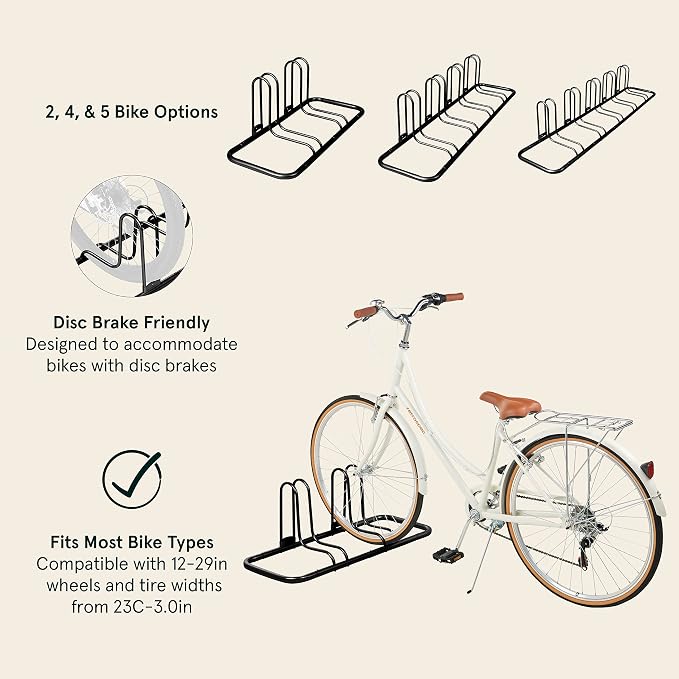 Retrospec Stash Rack 2, 4 & 5 Bike Floor Stand Bicycle Storage Organizer - Image 2