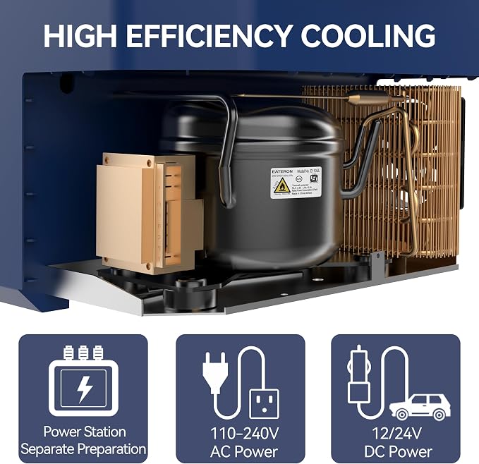 Car Fridge Portable 12V Refrigerator 45 Quart 12 Volt Freezer Compressor Cooler - Image 3