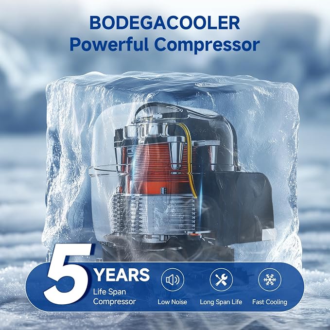 BODEGACOOLER 12 Volt Refrigerator, 63.4Quart RV Refrigerator, Dual Modes RV - Image 9