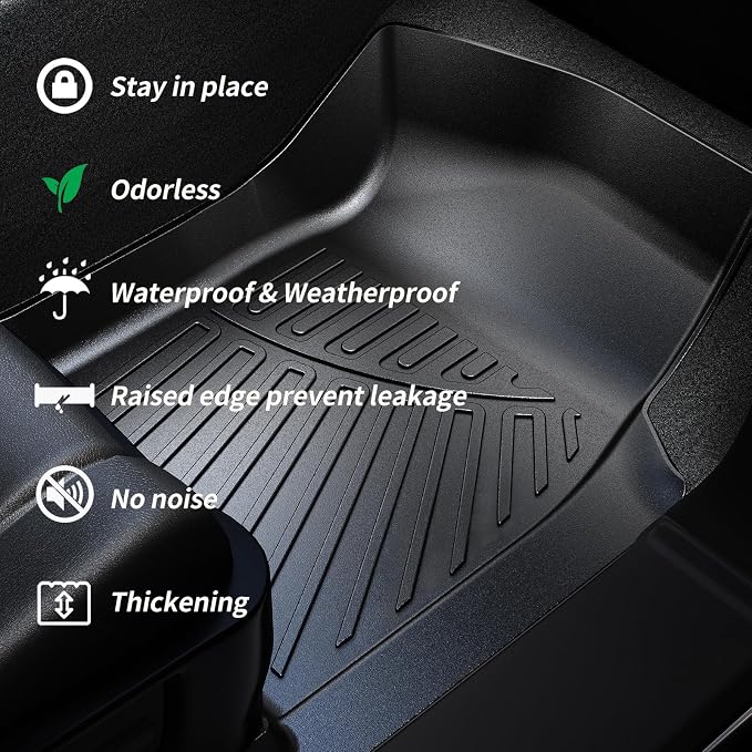 Trunk Mat & Backrest Mat for 2025 Nissan Murano TPE All Weather Protection - Image 4