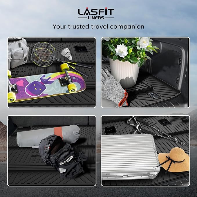 LASFIT Cargo & Backrest Mats for Toyota 4Runner 2013-2024, All Weather Custom - Image 7