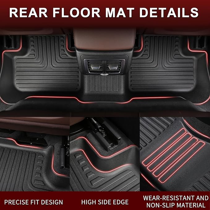 Wayhigh-All Weather Floor Mats and Cargo Liner Set Fit - Image 4