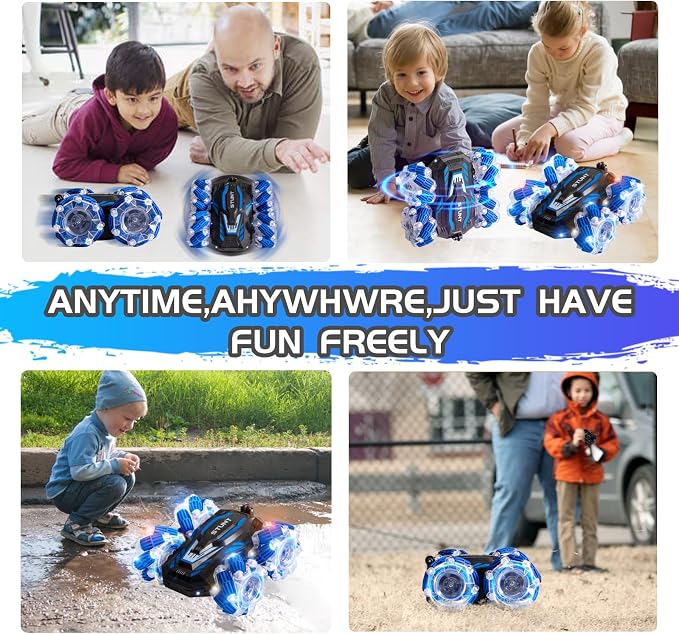 Remote Control Car, 2.4 Ghz 4WD Gesture Sensing RC Stunt Car, Double Sided 360° - Image 7