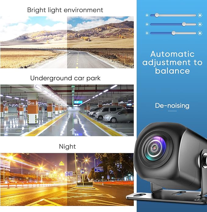 PixelMan Backup Camera, AHD 1080P Metal 170 Degree Wide Angle Rearview - Image 4