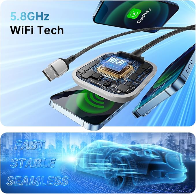 Wireless CarPlay Adapter for Apple CarPlay, Instant Connectivity, Super Mini - Image 8