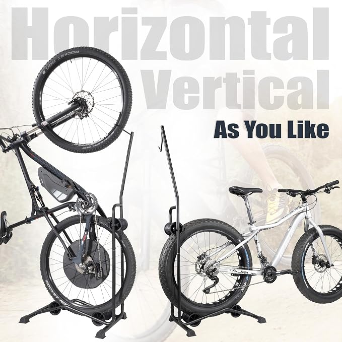 CyclingDeal Upright E Bike Fat Tire Bike Stand - Image 4