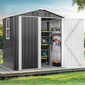 DWVO 6x4ft Metal Outdoor Storage Shed by DWVO