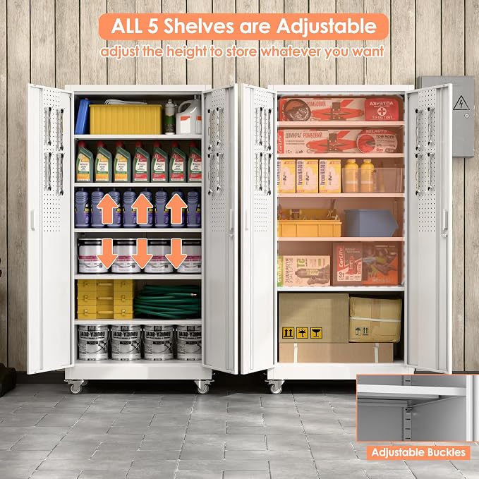 71" H×32" W×16" D Garage Storage Cabinet - Image 5