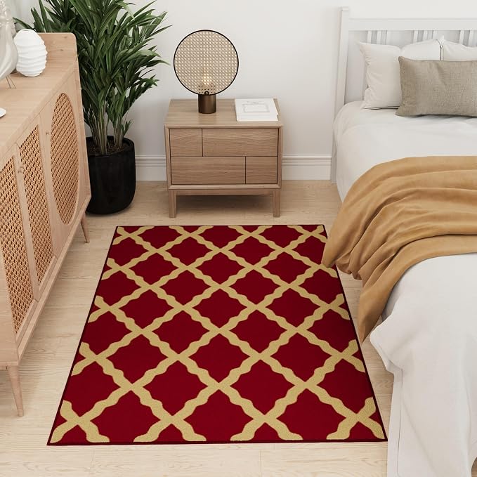 Ottomanson 3'3" x 5' Rugs for Living Room Trellis Area Rug for Bedroom - Image 10